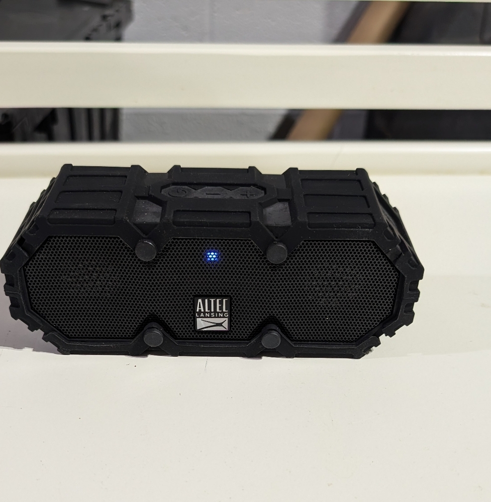 Altec Lansing Rugged Black Bluetooth Speaker